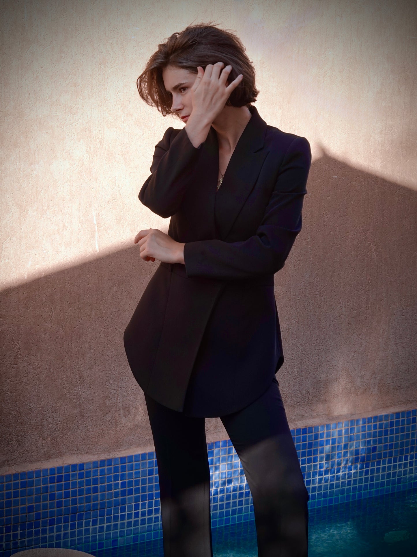 GENTLE RIOT™— Girls’ Black Suit Vest “ÉTIQUETTE”