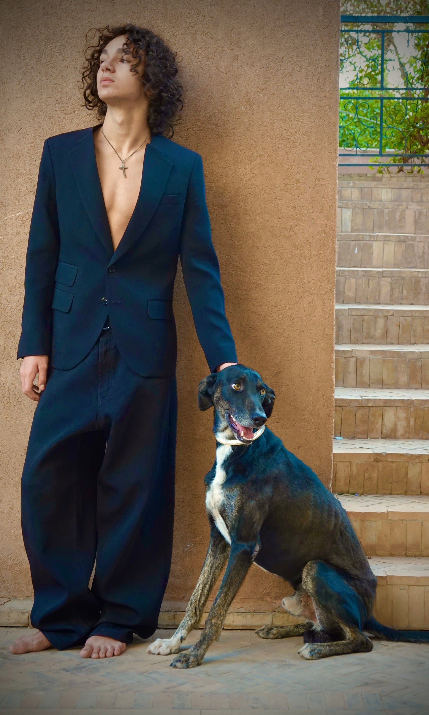 GENTLE RIOT™— Men’s Baggy Black Suit Trouser “AFTER HOURS”