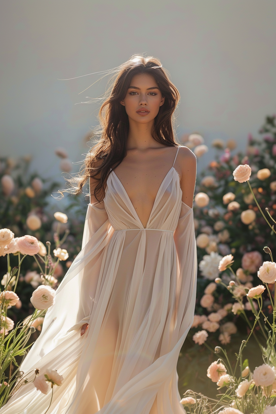 DEMETER SILK NIGHTGOWN