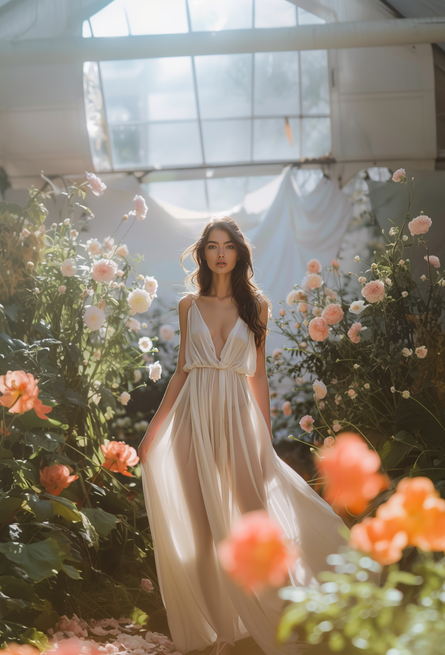 APHRODITE SILK NIGHTGOWN