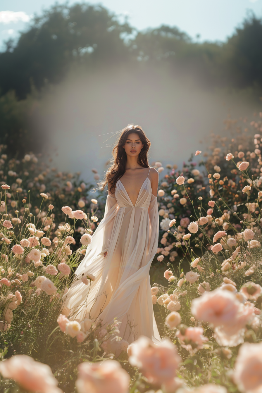 DEMETER SILK NIGHTGOWN