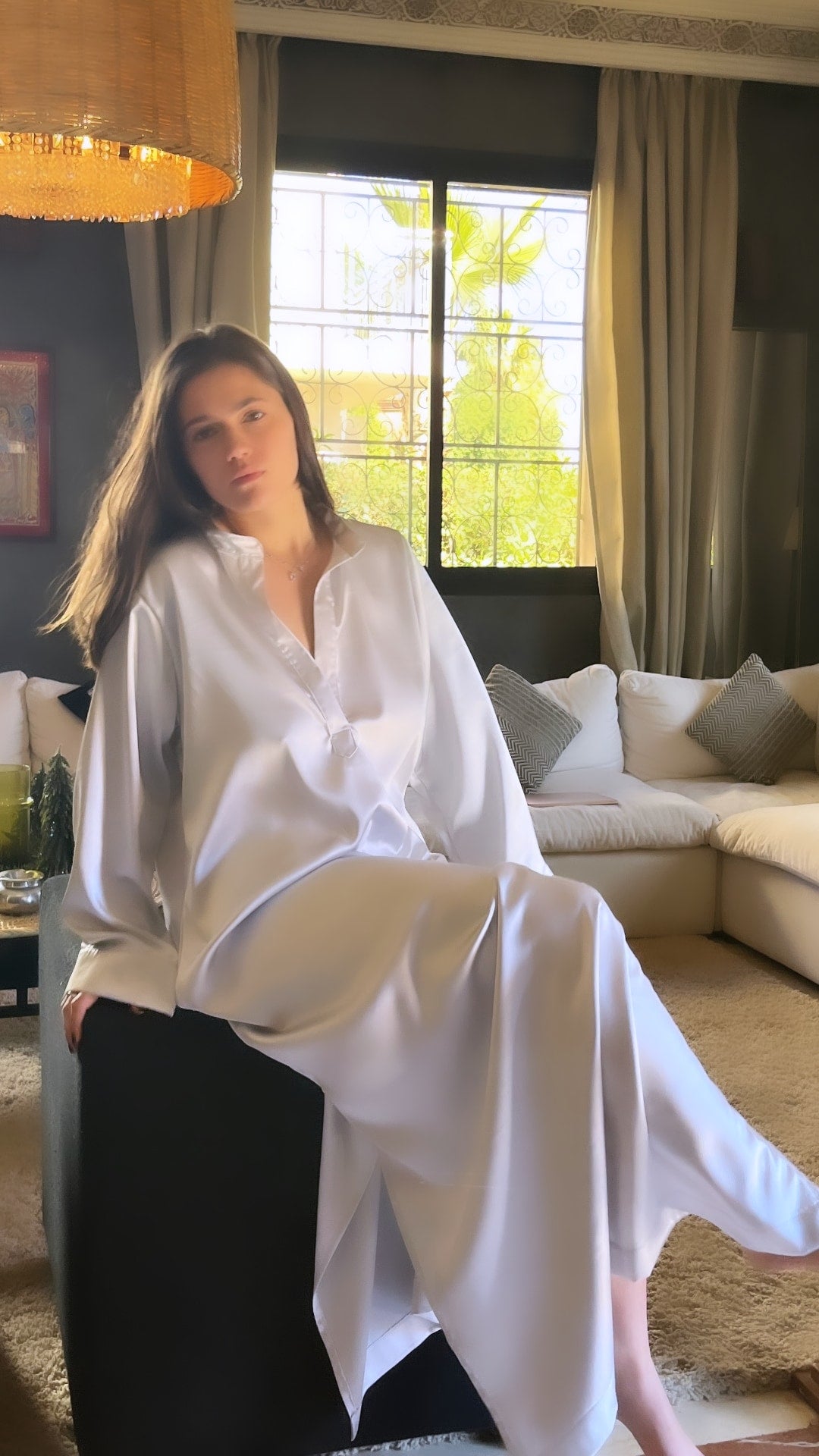 MARRAKECH SILK SATIN CREPE Nightgown