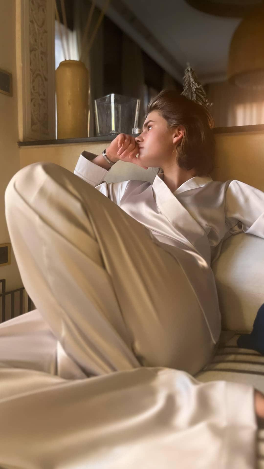 KIMIGAYO SILK SATIN CREPE Pajamas