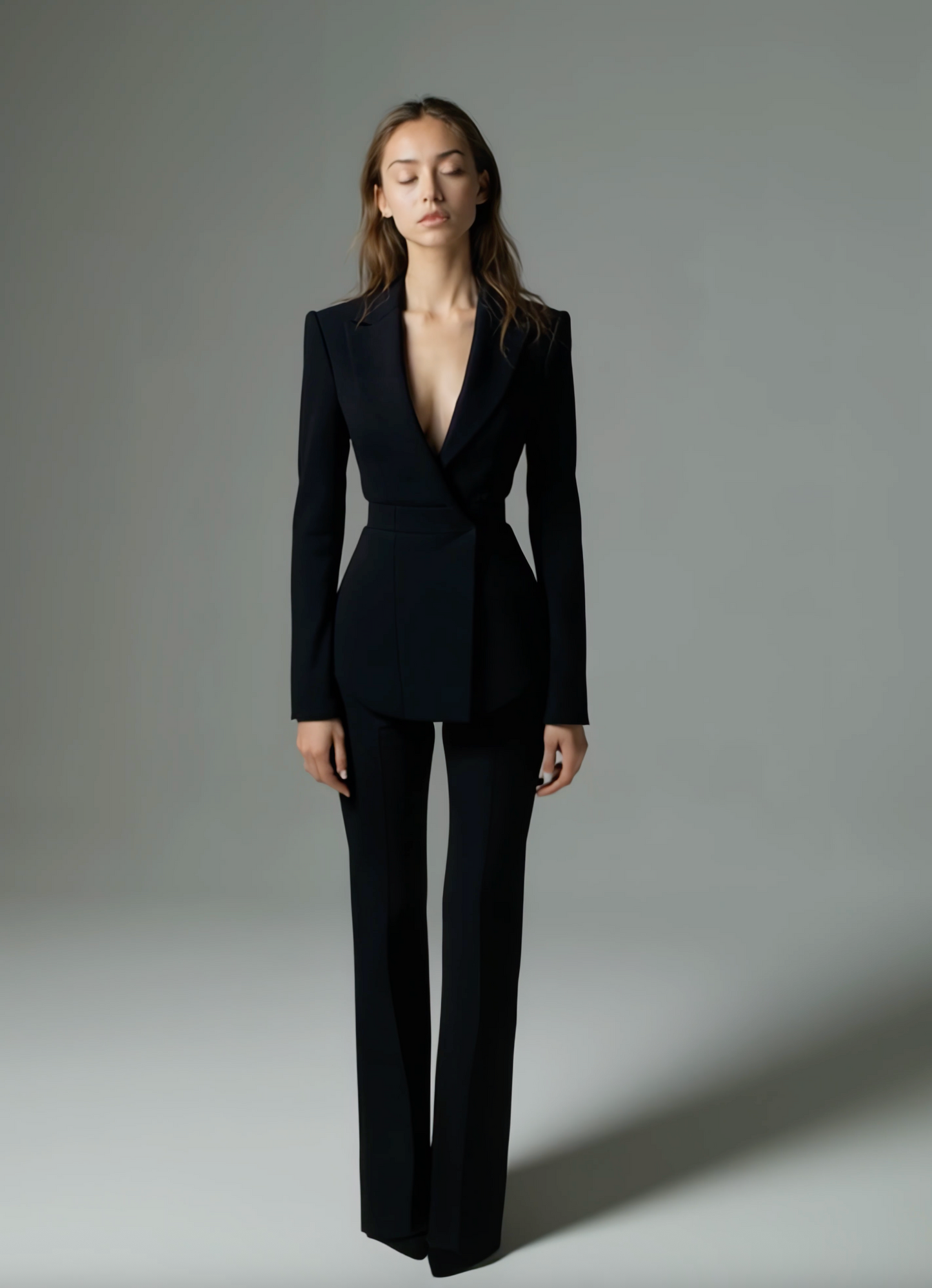 GENTLE RIOT™— Girls’ High-Waist Black Trouser “ASCEND”
