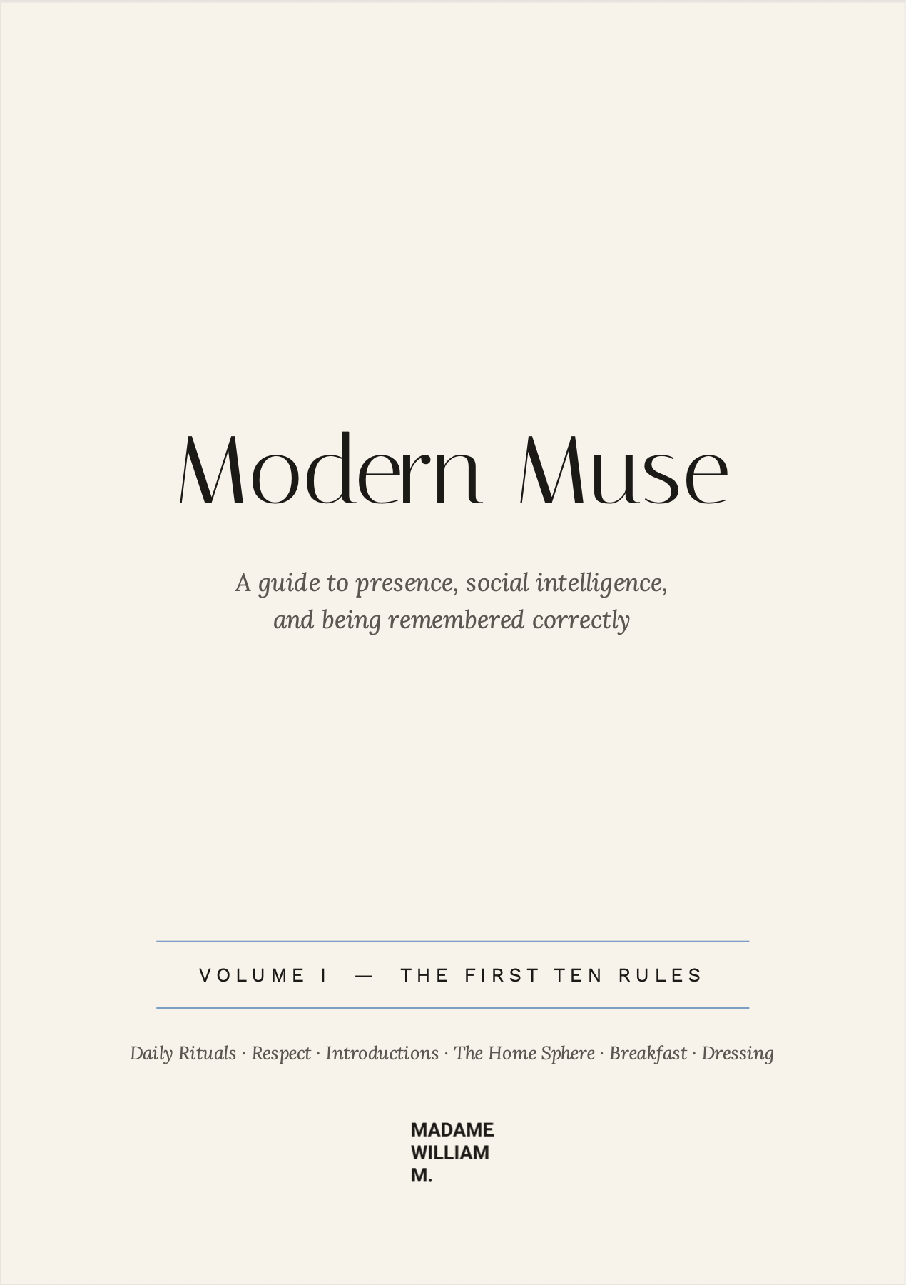 MODERN MUSE VOLUME I