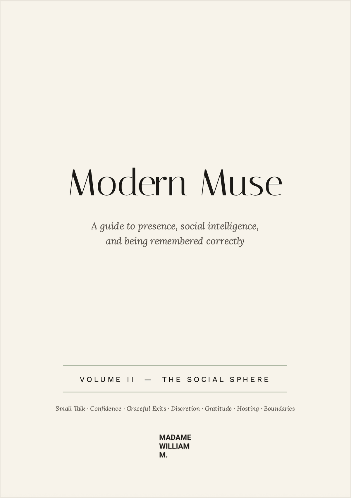 MODERN MUSE VOLUME II — product view 1