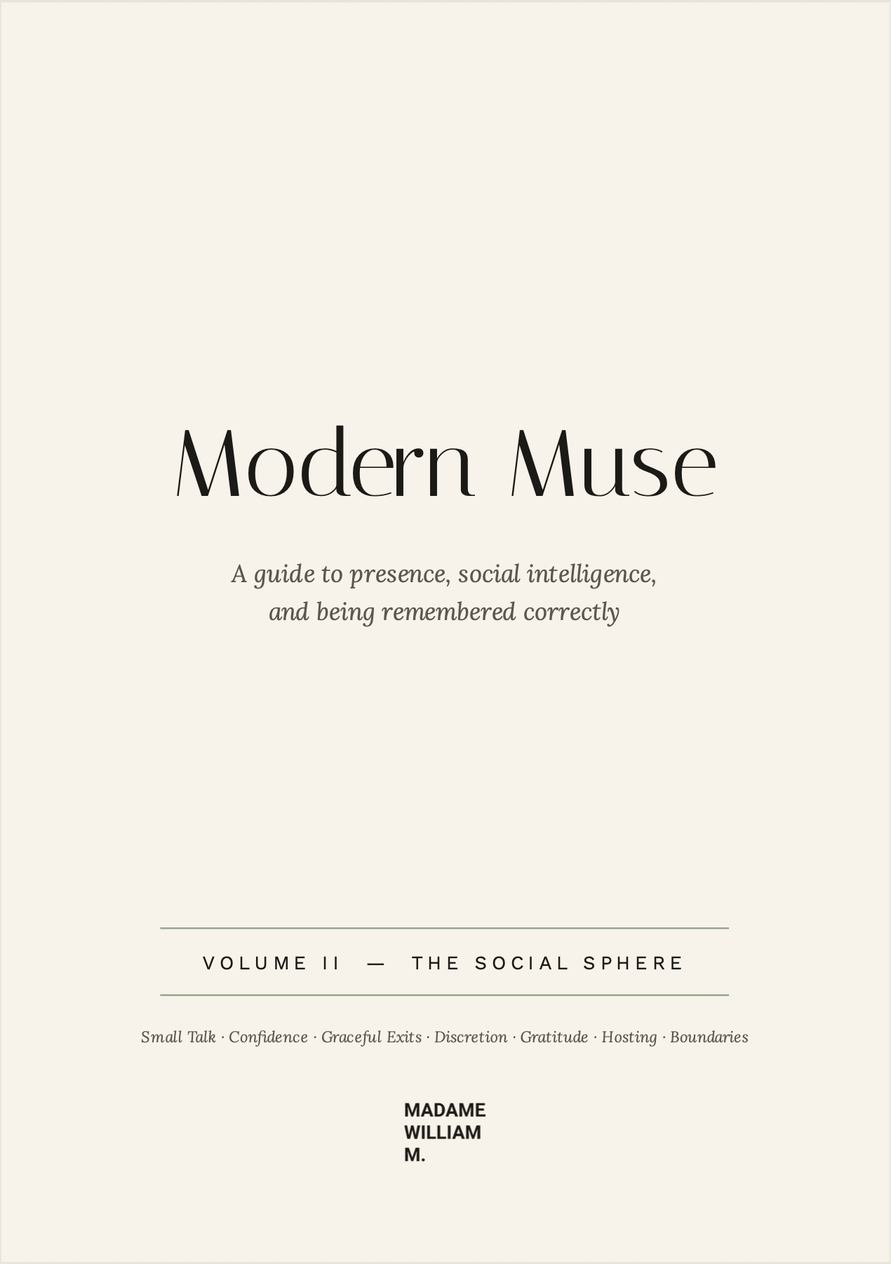 MODERN MUSE VOLUME II