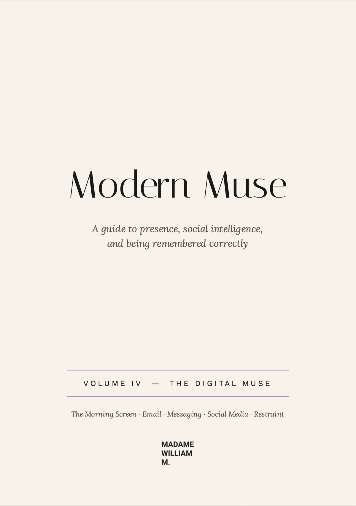 MODERN MUSE VOLUME IV — product view 1