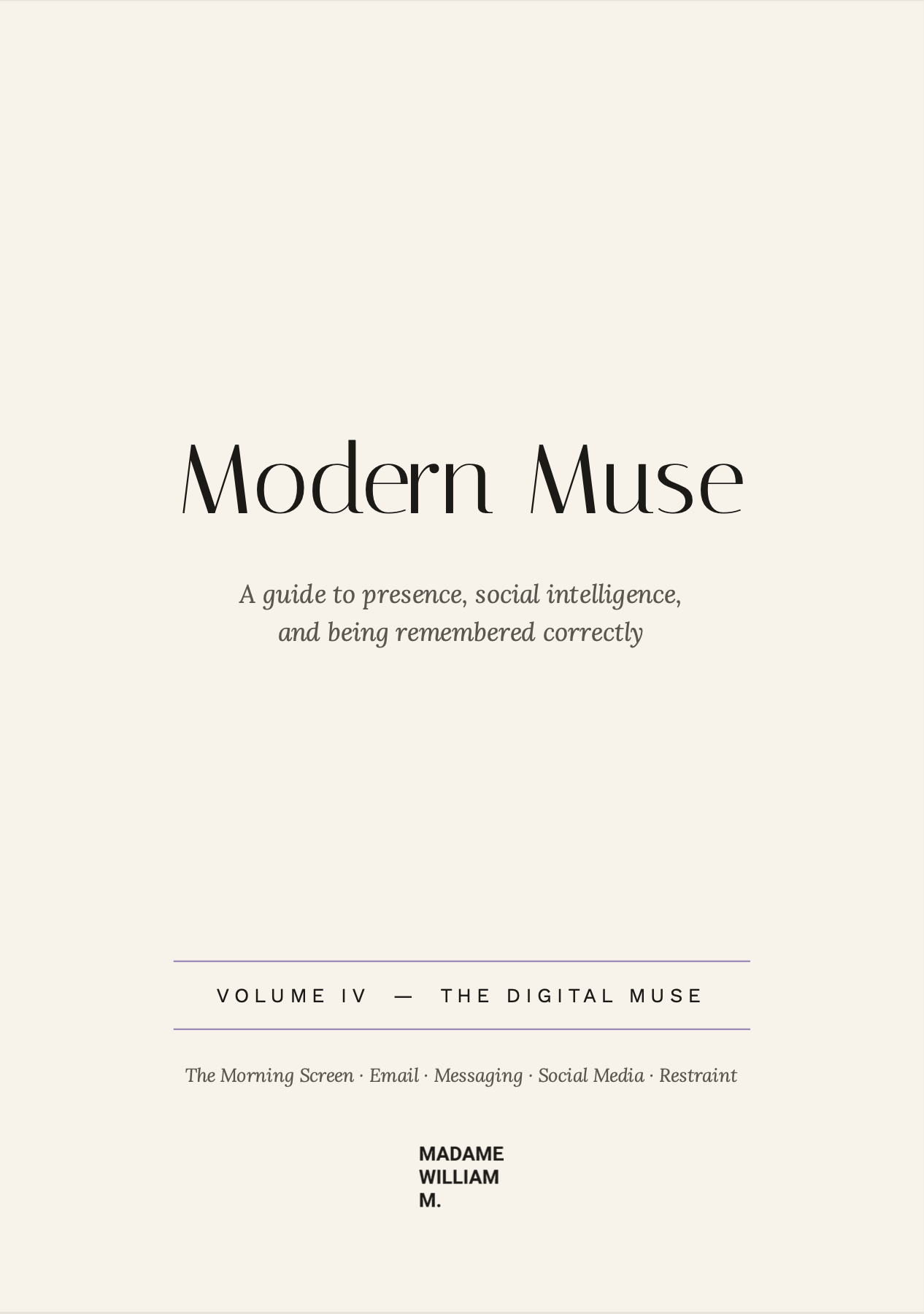 MODERN MUSE VOLUME IV