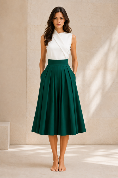"MARGAUX" SKIRT - MIDI