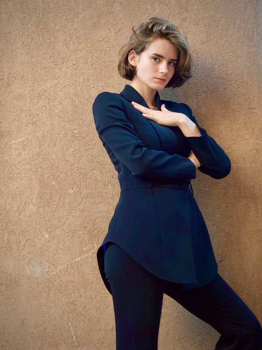 GENTLE RIOT™— Girls’ High-Waist Black Trouser “ASCEND”