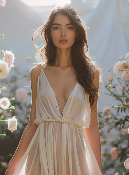 APHRODITE SILK NIGHTGOWN